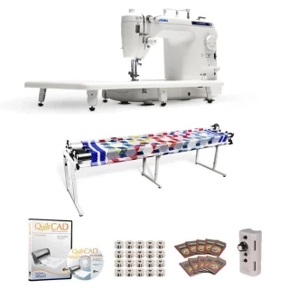 Juki TL-2010Q Long Arm, Grace 8ft Continuum II Quilting Frame, Speed Control & QuiltCAD Photo