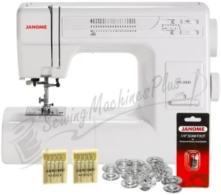 Janome HD3000 Heavy Duty Mechanical Sewing Machine w/ FREE BONUS Photo