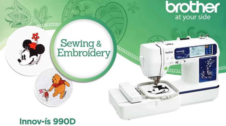 Innov-is 990D Combination Sewing and Embroidery with Disney Banner Photo