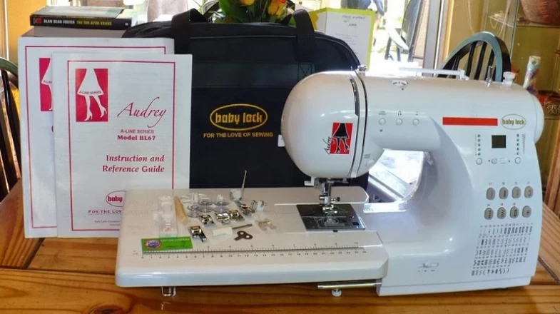 Audrey 67 Stitch Sewing Machine Baby Lock A Line Series Banner Photo
