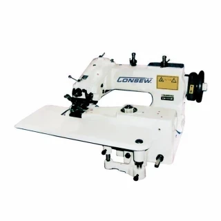 Consew CM101 Single Thread, Chainstitch, Blindstitch Machine with Assembled Table and Servo Motor Photo