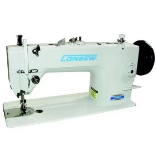 Consew Premier 1206RB Lockstitch Machine with Assembled Table and Servo Motor Photo