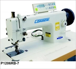 Consew Premier 1206RB-7 Lockstitch Machine with Assembled Table and Servo Motor Photo