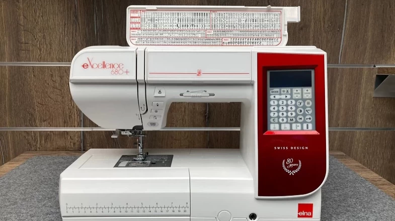 Elna eXcellence 680 Plus 80th Anniversary Edition Computerized Sewing Machine Banner Photo