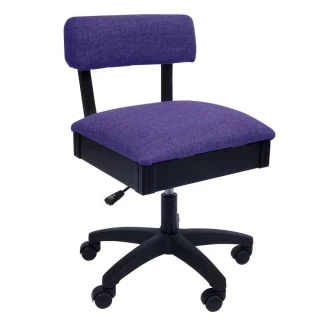 H8160 Arrow Adjustable Height Hydraulic Sewing and Craft Chair - Royal Purple Photo